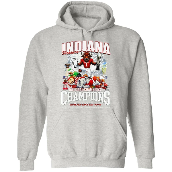 Indiana Hoosiers 2026 National Champions Undefeated 16 0 Hoodie - Image 9