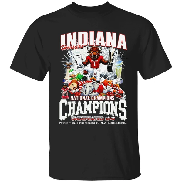 Indiana Hoosiers 2026 National Champions Undefeated 16 0 Shirt