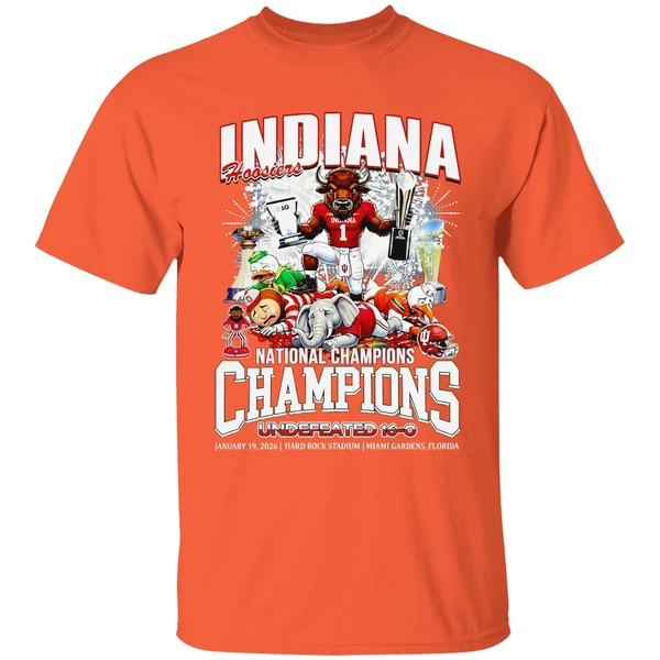 indiana hoosiers 2026 national champions undefeated 16 0 shirt orange
