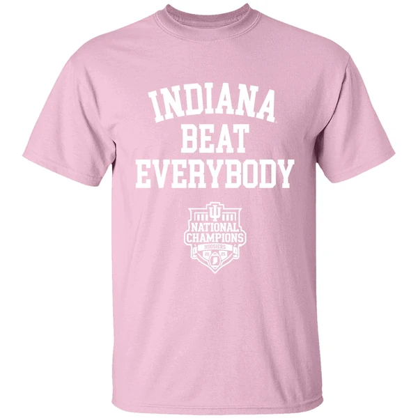 indiana hoosiers beat everybody 2025 shirt lightpink