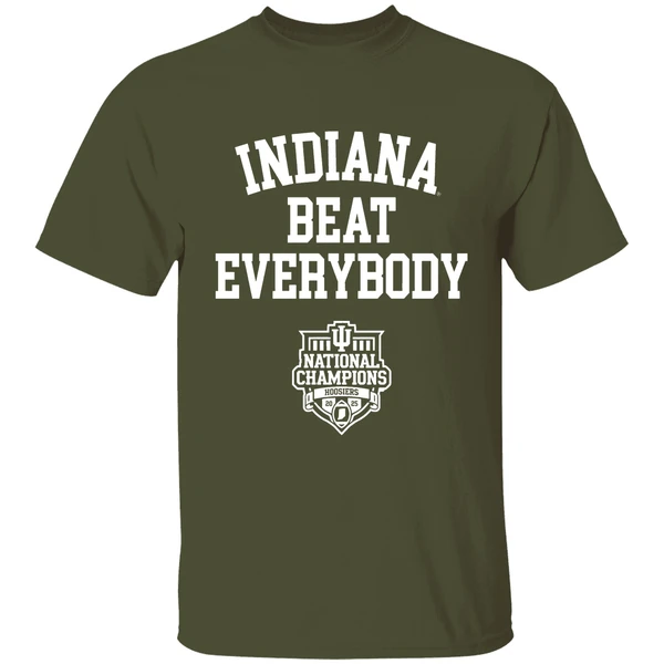 indiana hoosiers beat everybody 2025 shirt militarygreen