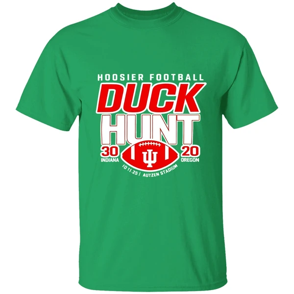 Indiana Hoosiers Beat Oregon Ducks Football Duck Hunt 30 20 2025 Shirt - Image 8
