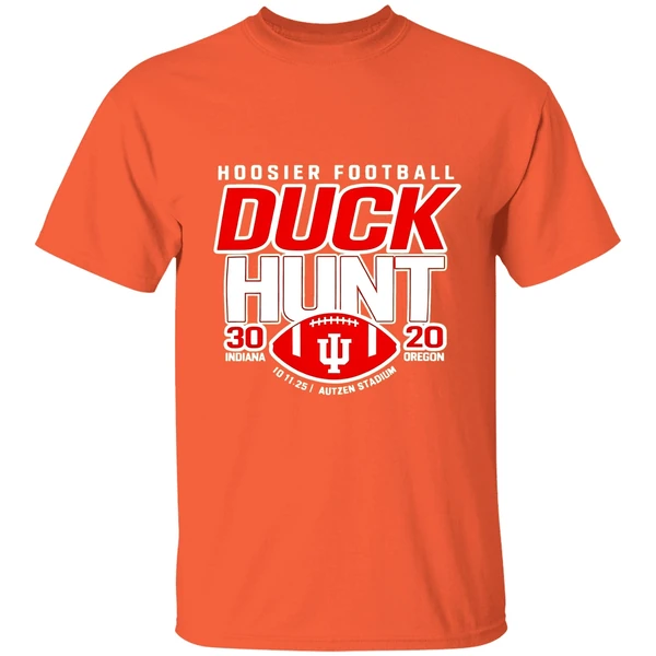 Indiana Hoosiers Beat Oregon Ducks Football Duck Hunt 30 20 2025 Shirt - Image 5