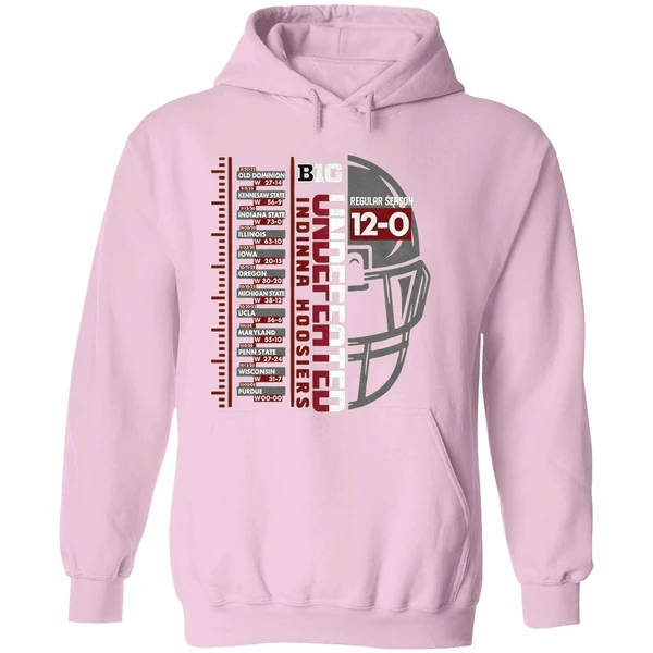 Indiana Hoosiers Big Ten Football Championship 2025 Undefeated Regular Season Hoodie - Image 5