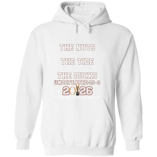 Indiana Hoosiers Busted The Nuts Rolled The Tide Plucked The Ducks Undefeated Hoodie - Image 8