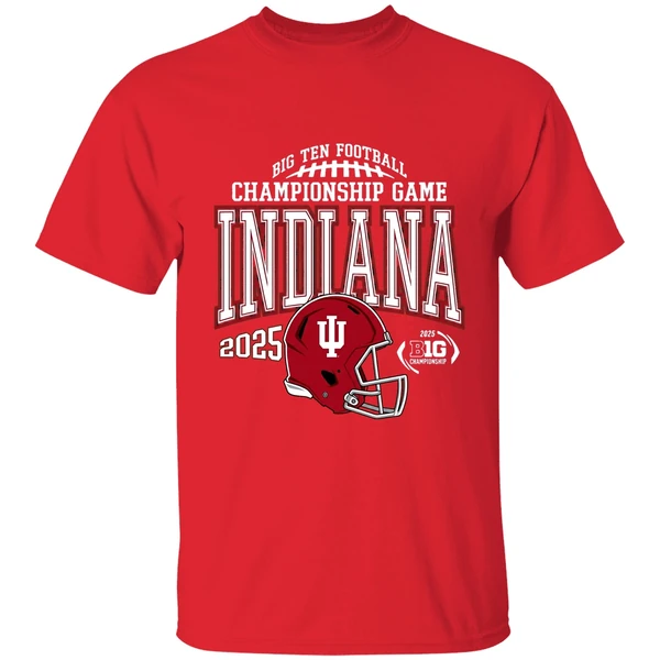 Indiana Hoosiers Football 2025 Big Ten Championship Bound Shirt - Image 7