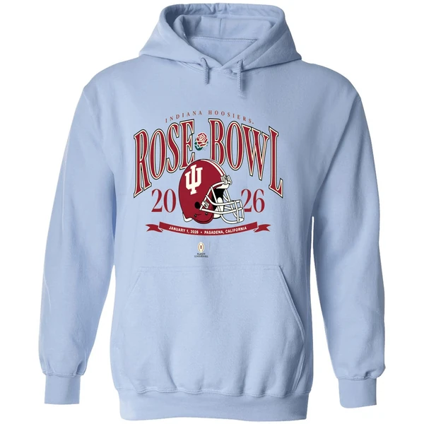 Indiana Hoosiers Football Helmet 2026 Rose Bowl Jan 1 2026 Hoodie - Image 4