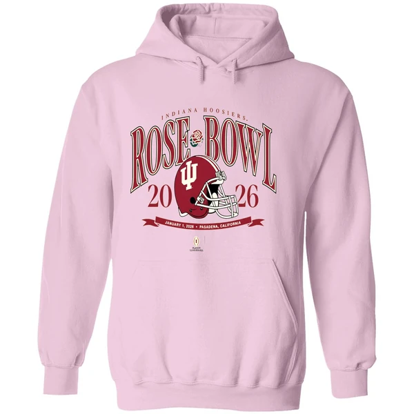 Indiana Hoosiers Football Helmet 2026 Rose Bowl Jan 1 2026 Hoodie - Image 5