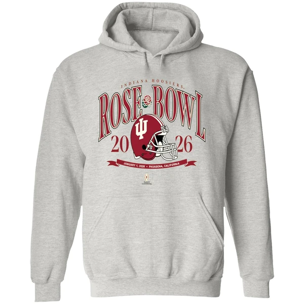 Indiana Hoosiers Football Helmet 2026 Rose Bowl Jan 1 2026 Hoodie - Image 9