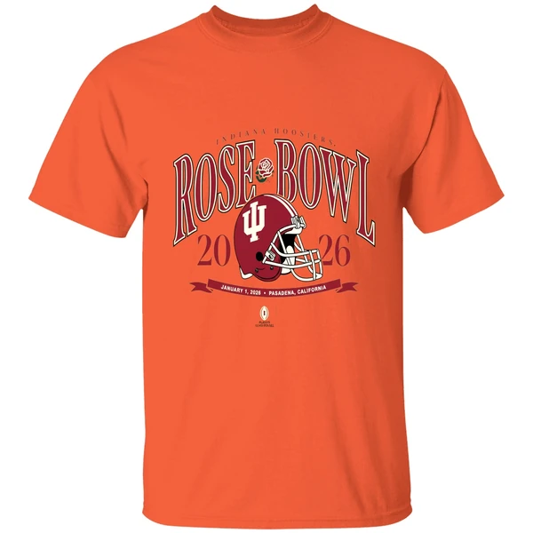 Indiana Hoosiers Football Helmet 2026 Rose Bowl Jan 1 2026 Shirt - Image 3