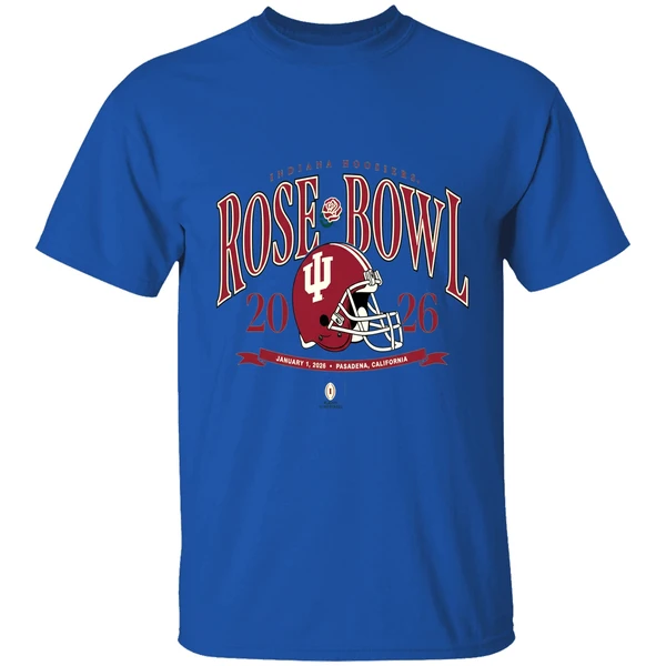 Indiana Hoosiers Football Helmet 2026 Rose Bowl Jan 1 2026 Shirt - Image 5