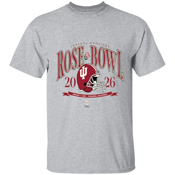 Indiana Hoosiers Football Helmet 2026 Rose Bowl Jan 1 2026 Shirt - Image 6