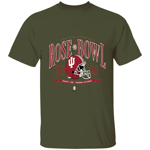 Indiana Hoosiers Football Helmet 2026 Rose Bowl Jan 1 2026 Shirt - Image 9