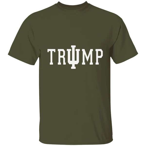 indiana hoosiers football trump logo shirt militarygreen