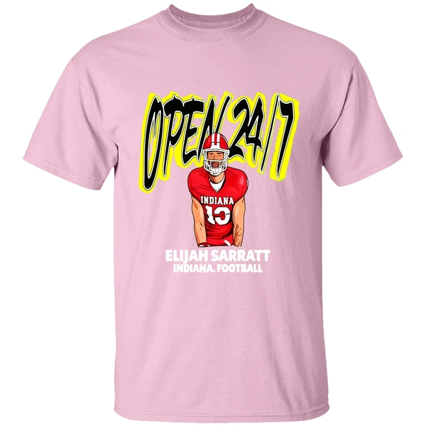 Indiana Hoosiers Gear Iu Football Elijah Sarratt Waffle House Shirt - Image 2