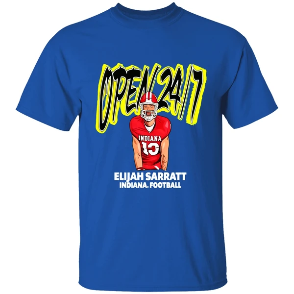Indiana Hoosiers Gear Iu Football Elijah Sarratt Waffle House Shirt - Image 7