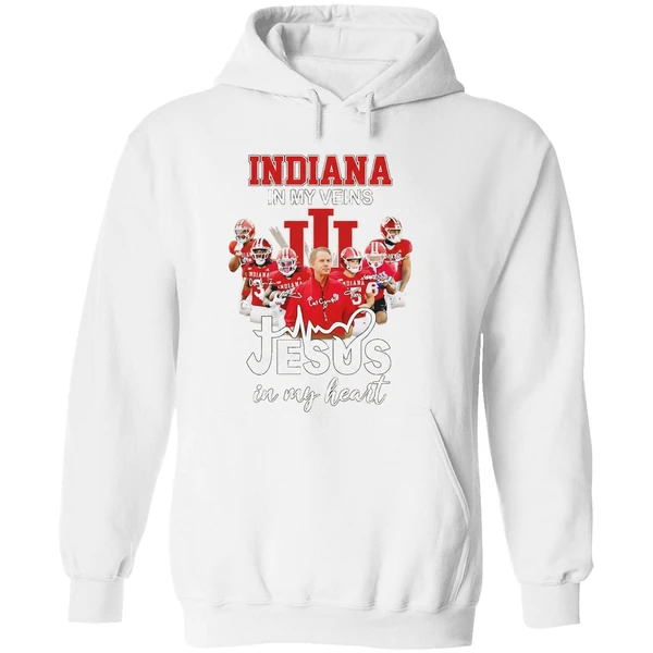 Indiana Hoosiers In Mt Veins Jesus In My Heart Players And Coach Hoodie - Image 8