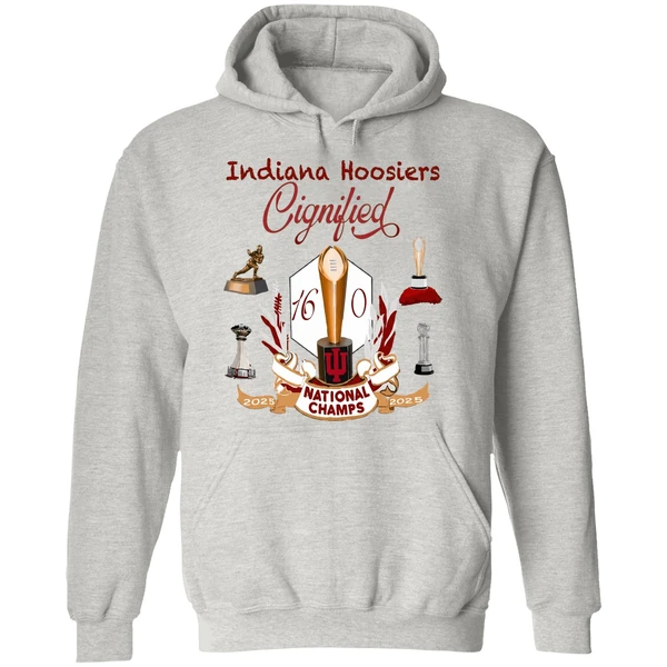 Indiana Hoosiers National Champions 2025 2026 Trophy 16 0 Perfect Hoodie - Image 9