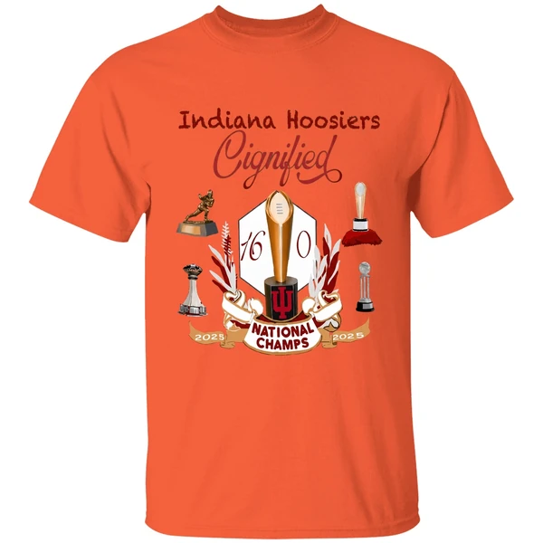 Indiana Hoosiers National Champions 2025 2026 Trophy 16 0 Perfect Shirt - Image 3