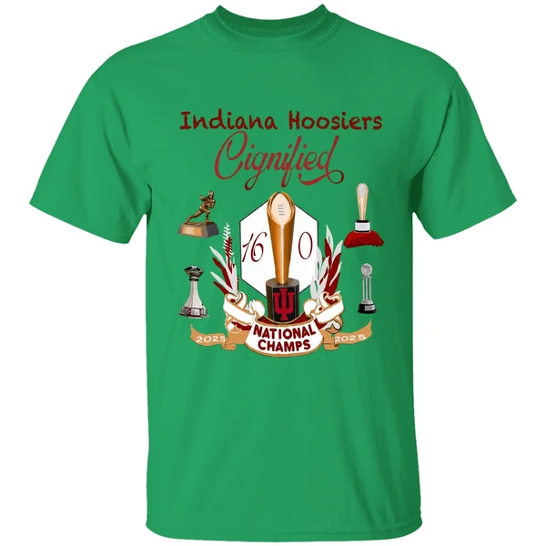 Indiana Hoosiers National Champions 2025 2026 Trophy 16 0 Perfect Shirt - Image 8