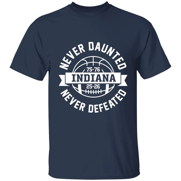 indiana hoosiers never daunted never defeated indiana 75 76 basketball shirt navy