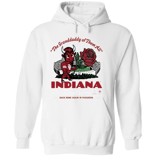 Indiana Hoosiers The Grandaddy Of Them All 2026 Rose Bowl Hoodie - Image 8