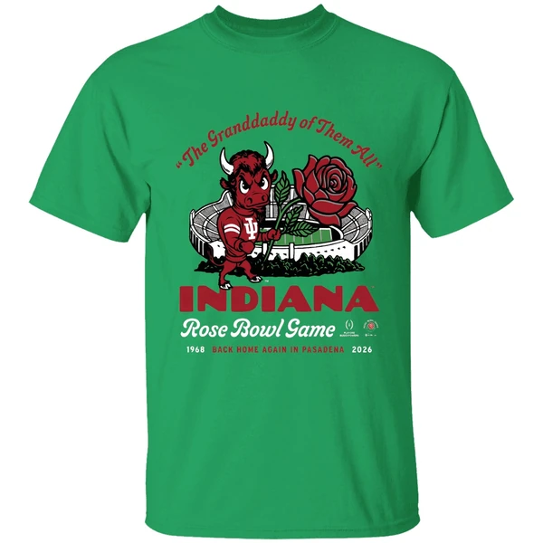 Indiana Hoosiers The Grandaddy Of Them All 2026 Rose Bowl Shirt - Image 2