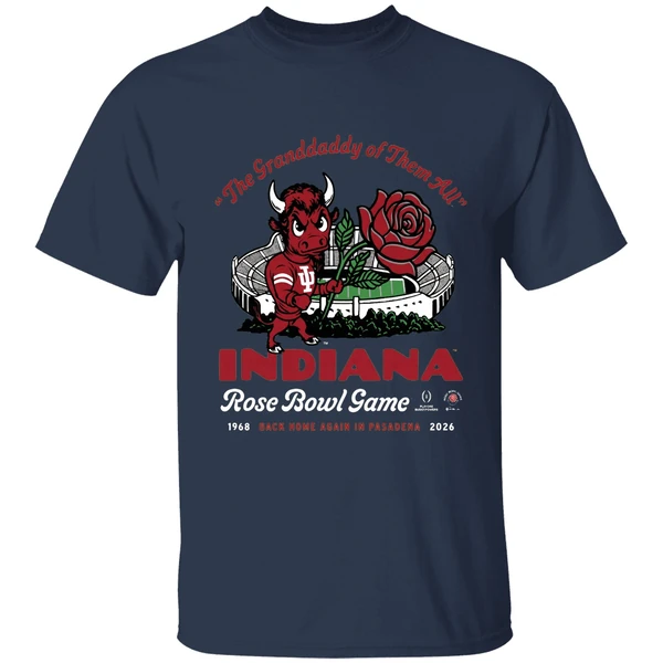 Indiana Hoosiers The Grandaddy Of Them All 2026 Rose Bowl Shirt - Image 5