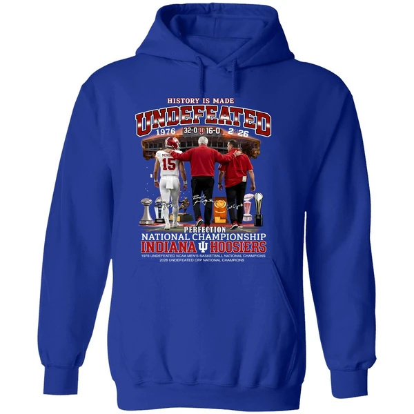 Indiana Hoosiers Undefeated History Is Made Hoodie - Image 7
