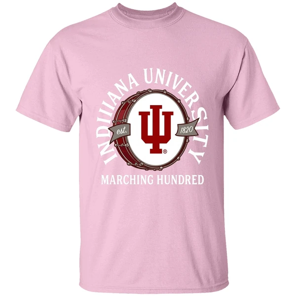 indiana hoosiers university marching hundred shirt lightpink