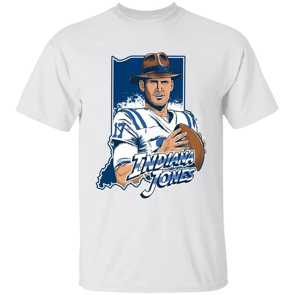 Indiana Jones Daniel Jones Indianapolis Colts Cartoon Shirt