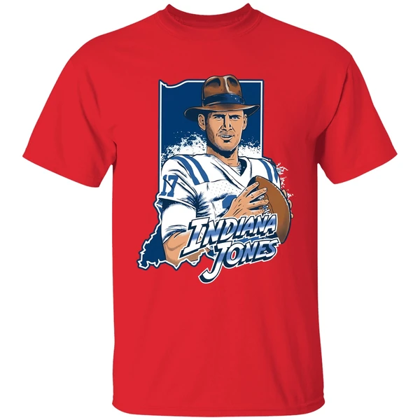 Indiana Jones Daniel Jones Indianapolis Colts Cartoon Shirt - Image 4