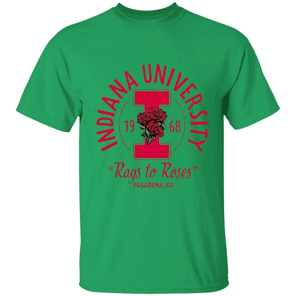 Indiana University 1968 Rags To Roses Pasadena Ca Shirt - Image 2