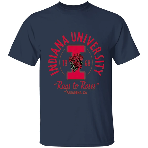 Indiana University 1968 Rags To Roses Pasadena Ca Shirt - Image 5