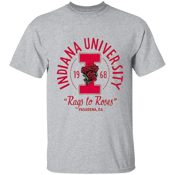 Indiana University 1968 Rags To Roses Pasadena Ca Shirt - Image 9