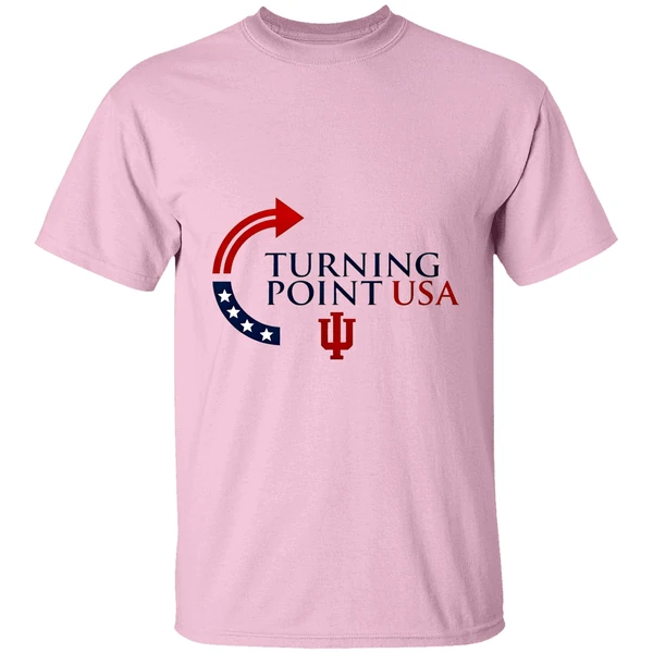 Indiana University Bloomingtoon Indiana Hoosiers X Charlie Kirk Turning Point Usa Shirt - Image 2