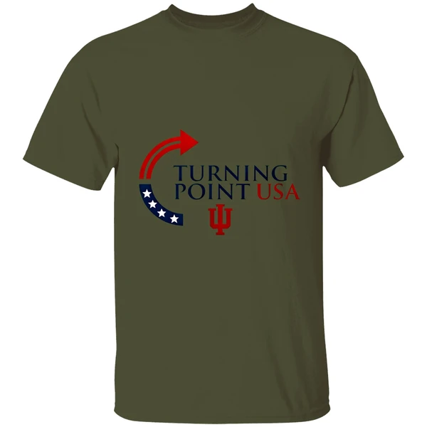 Indiana University Bloomingtoon Indiana Hoosiers X Charlie Kirk Turning Point Usa Shirt - Image 3
