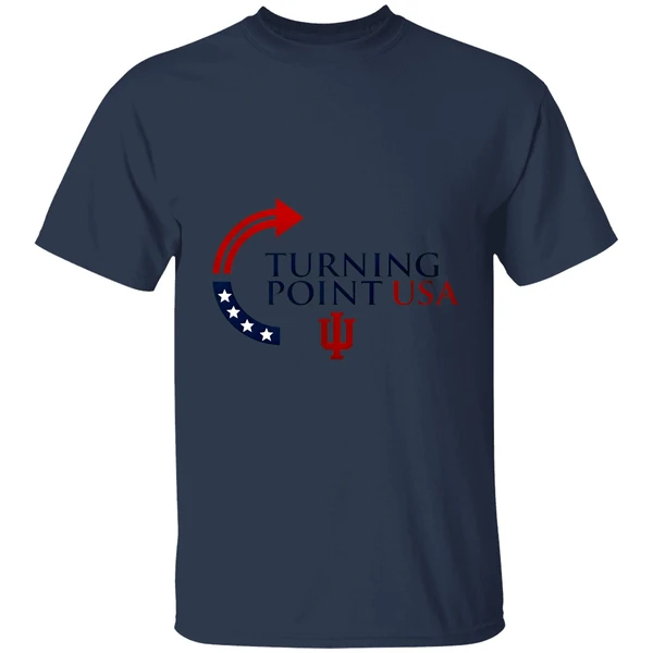 Indiana University Bloomingtoon Indiana Hoosiers X Charlie Kirk Turning Point Usa Shirt - Image 4