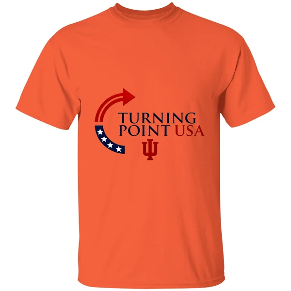 Indiana University Bloomingtoon Indiana Hoosiers X Charlie Kirk Turning Point Usa Shirt - Image 5