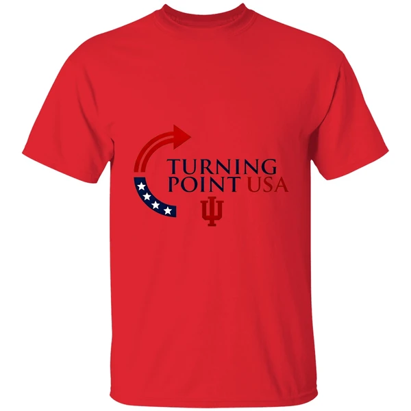 Indiana University Bloomingtoon Indiana Hoosiers X Charlie Kirk Turning Point Usa Shirt - Image 6