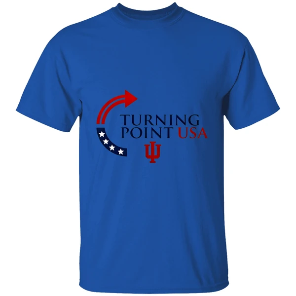 Indiana University Bloomingtoon Indiana Hoosiers X Charlie Kirk Turning Point Usa Shirt - Image 7