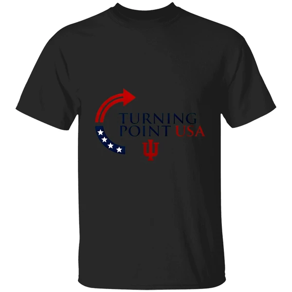 Indiana University Bloomingtoon Indiana Hoosiers X Charlie Kirk Turning Point Usa Shirt - Image 9