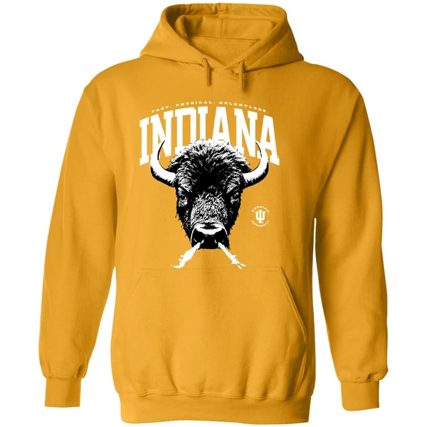 Indiana University Football Bison Relentless Hoodie