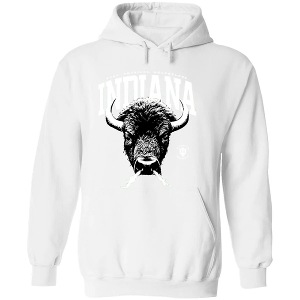 Indiana University Football Bison Relentless Hoodie - Image 8