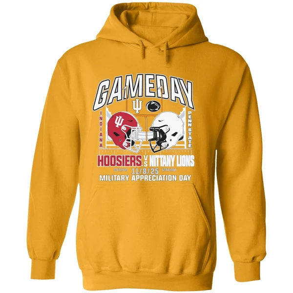 Indiana Vs Penn State 2025 Gameday Military Appreciation Day Hoodie