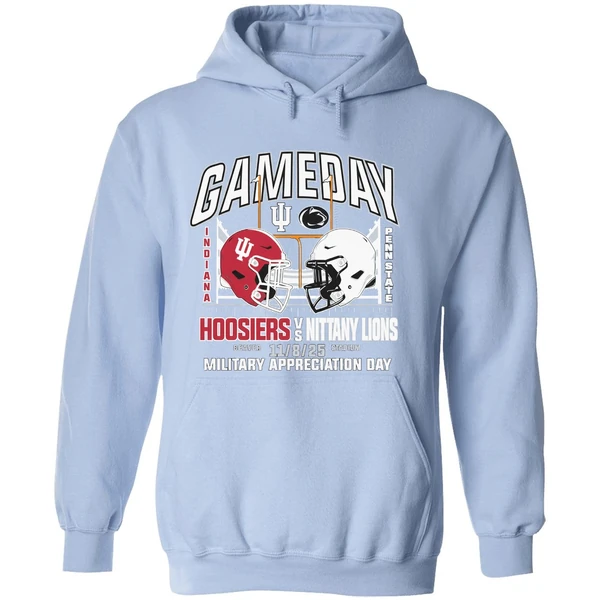 Indiana Vs Penn State 2025 Gameday Military Appreciation Day Hoodie - Image 4