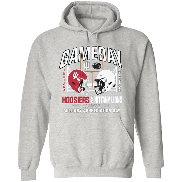 Indiana Vs Penn State 2025 Gameday Military Appreciation Day Hoodie - Image 9