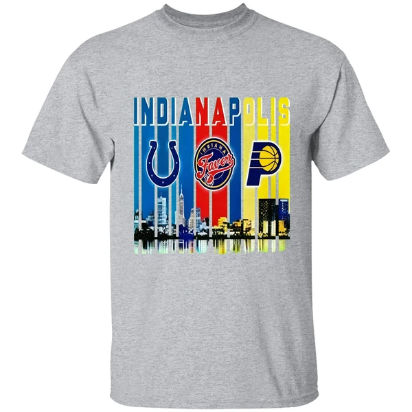 Indianapolis City Skyline Indianapolis Colts Indiana Fever Indiana Pacers Shirt