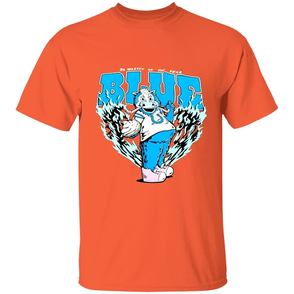 Indianapolis Colts 3x Mascot Of The Year Blue Shirt - Image 5
