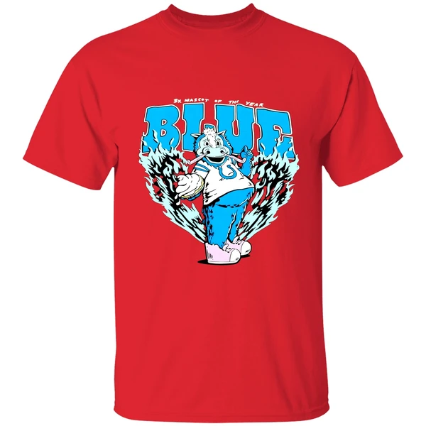 Indianapolis Colts 3x Mascot Of The Year Blue Shirt - Image 6